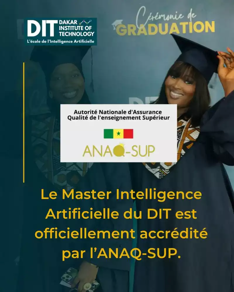 DIT-Accréditation_MasterIA Le Dakar Institue of Technology obtient l'accréditation pour son programme de Master IA