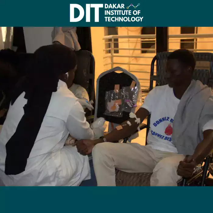 Le Dakar Institute of Technology, à travers son Bureau des Étudiants, a organisé une Journée de Don de Sang en collaboration avec le Centre National de Transfusion Sanguine (CNTS) Sénégal. 