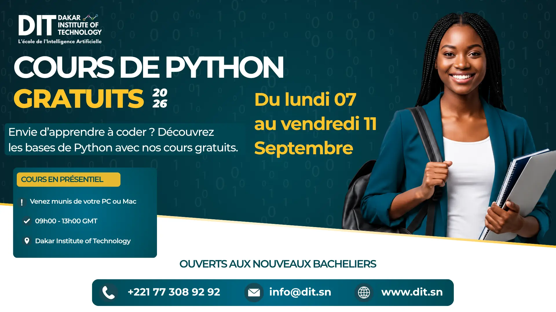 Formation Python gratuite au DIT